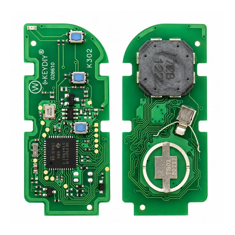 KEYDIY KD TB02-3 - Universal Smart Remote PCB - 3 Buttons - 8A Transponders - Toyota Lexus Type