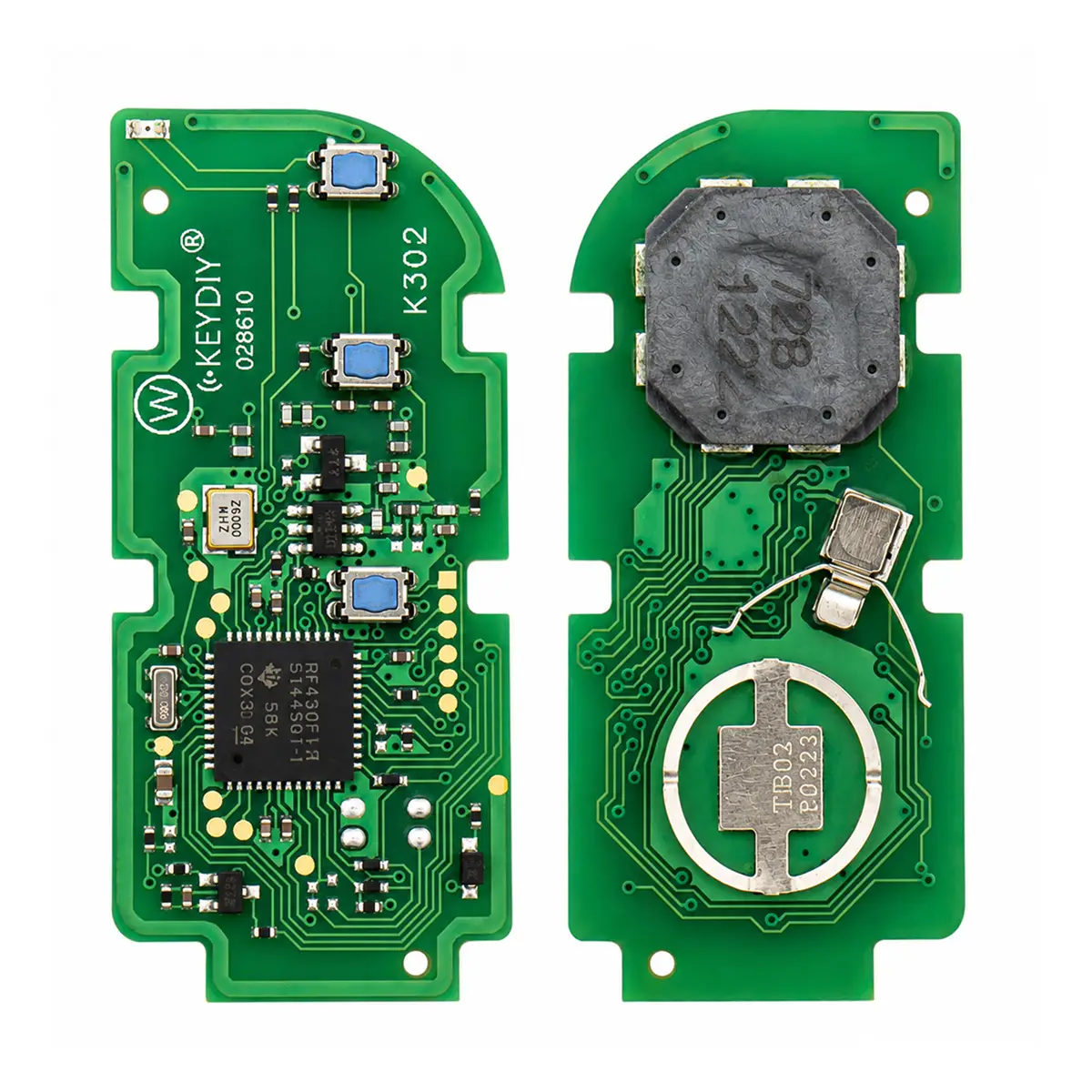 KEYDIY KD TB02-3 - Universal Smart Remote PCB - 3 Buttons - 8A Transponders - Toyota Lexus Type