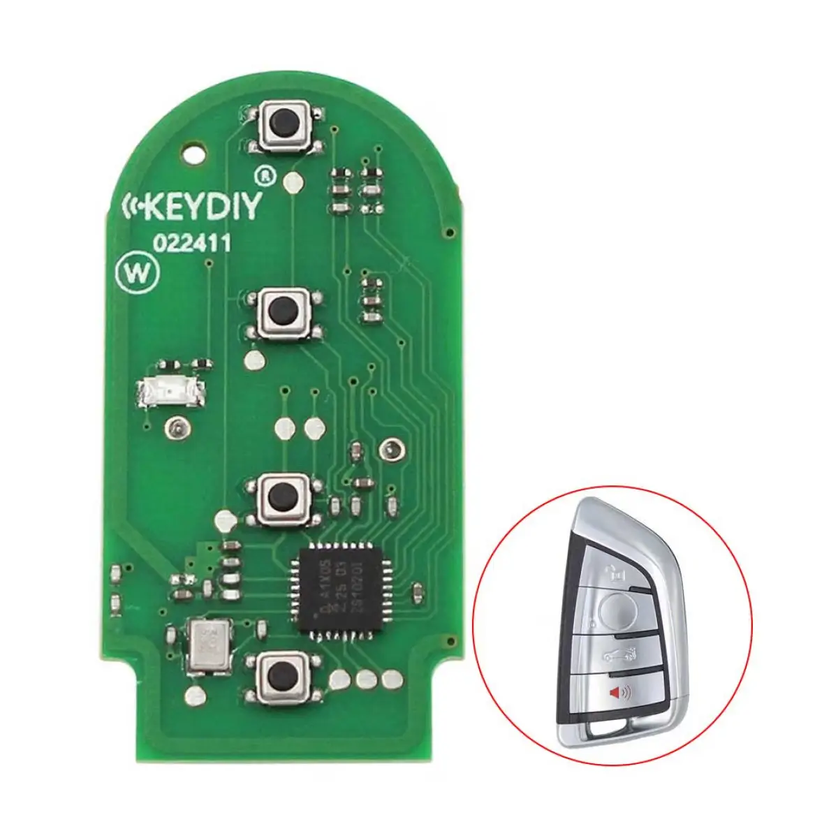 KEYDIY KD ZB23 - Universal Smart Remote PCB - 3+1 Buttons BMW Type